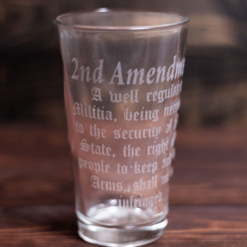 2nd Amendment Pint Glass