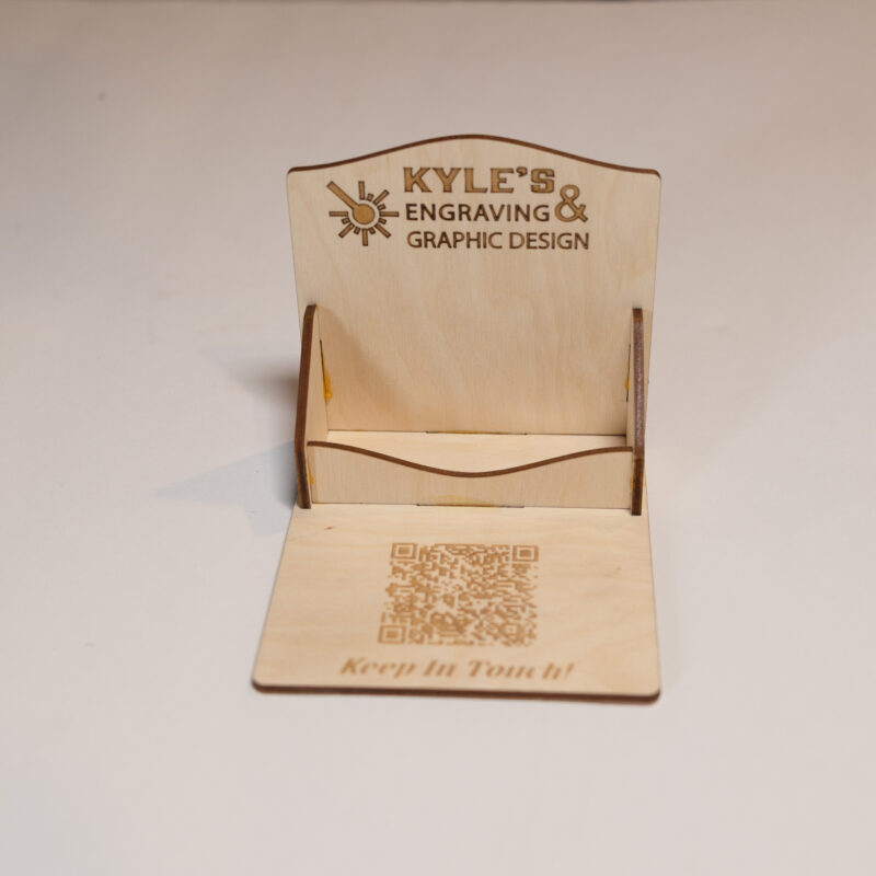BUSINESS CARD HOLDER WITH QR CODE