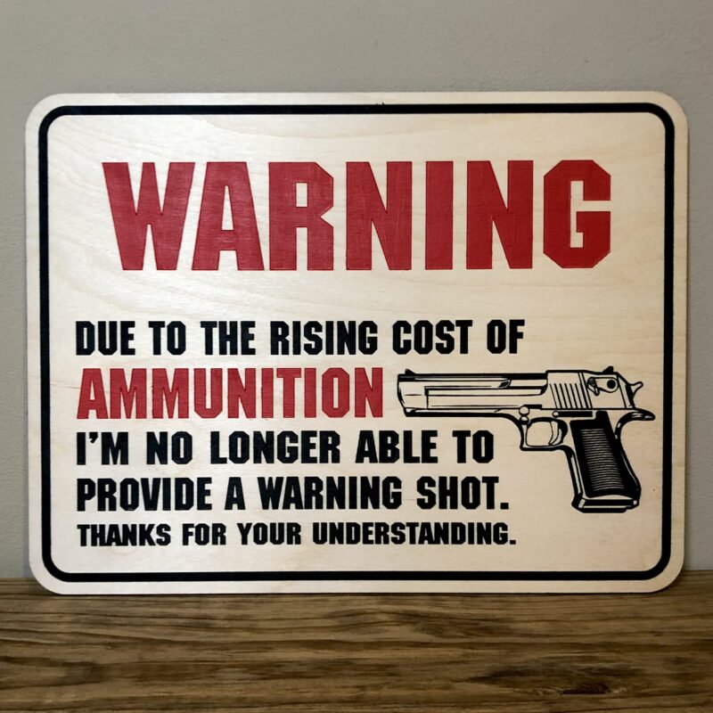 I'M NO LONGER ABLE TO PROVIDE A WARNING SHOT