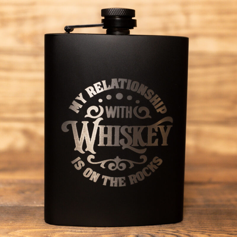 MY RELATIONSHIP WITH WHISKEY IS ON THE ROCKS