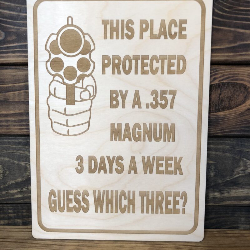 PROTECTED BY .357 MAGNUM