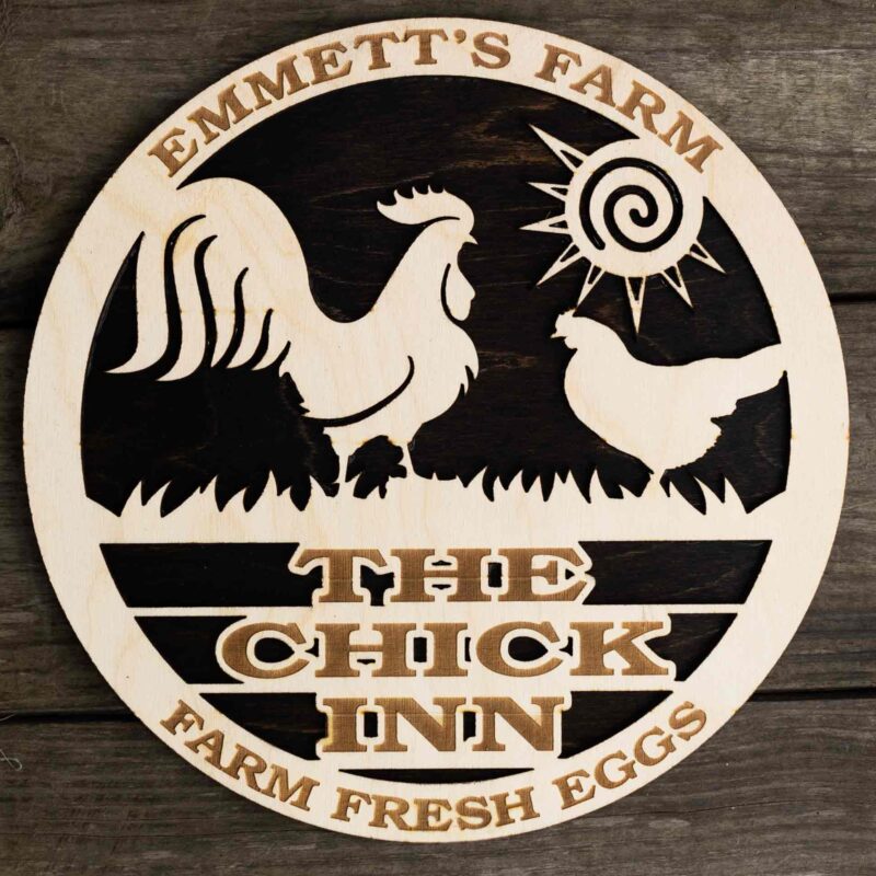 THE CHICK INN - COOP SIGN - CUSTOM