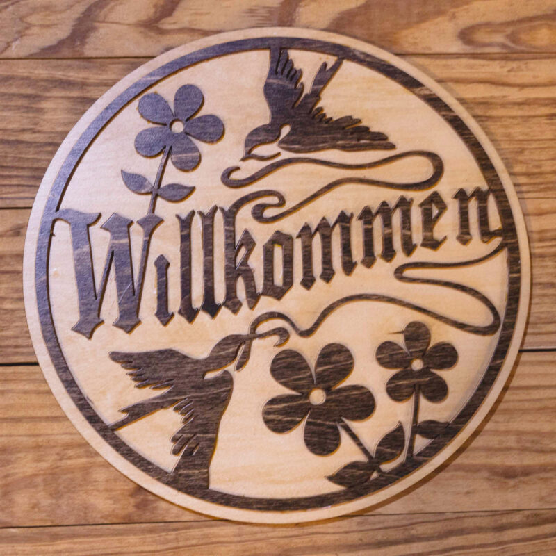 WELCOME SIGN- WILLKOMMEN