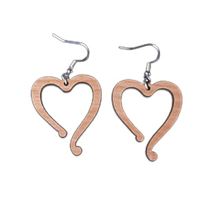 Open Heart Earrings