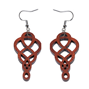 Bloodwood Swirl Earrings