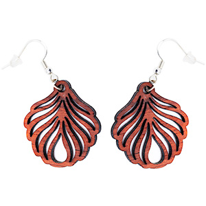 Bloodwood Leaf Drops Earrings