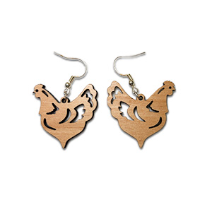 Chicken Earrings