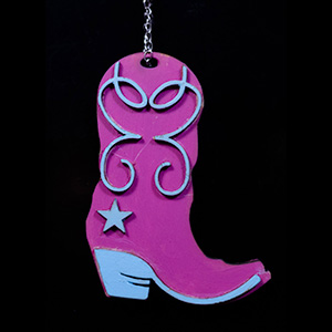 Cowgirl Boot Car Charm