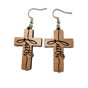 Faith Cross Earrings