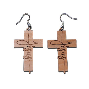 Jesus Cross Earrings