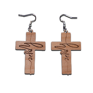 Hope Cross Earrings