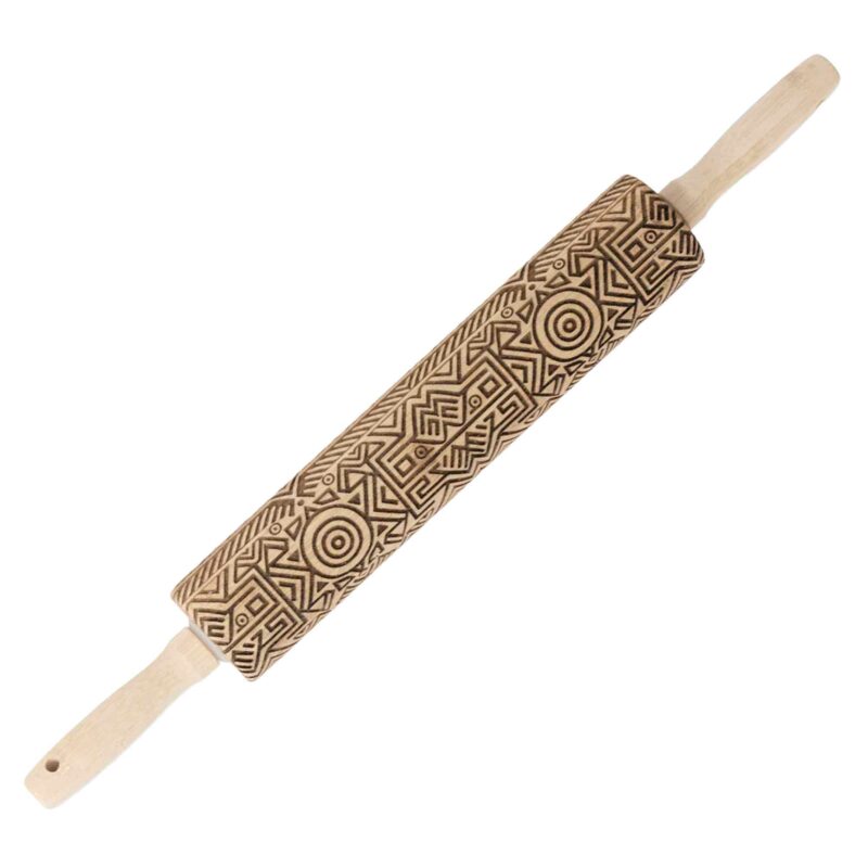Embossed Rolling Pin Aztec